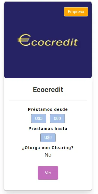 Ficha de Ecocredit en Expertiza Avisa.
