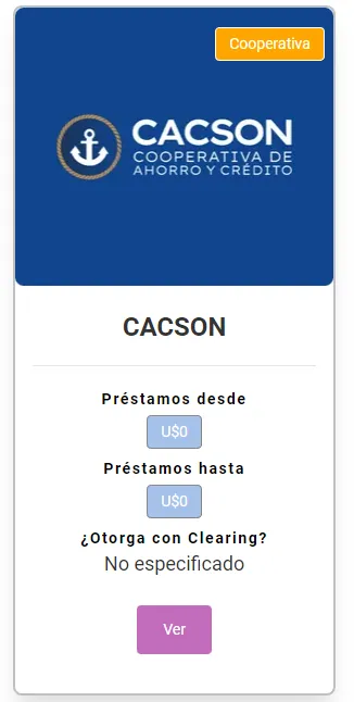 Ficha de CACASON en Expertiza Avisa.