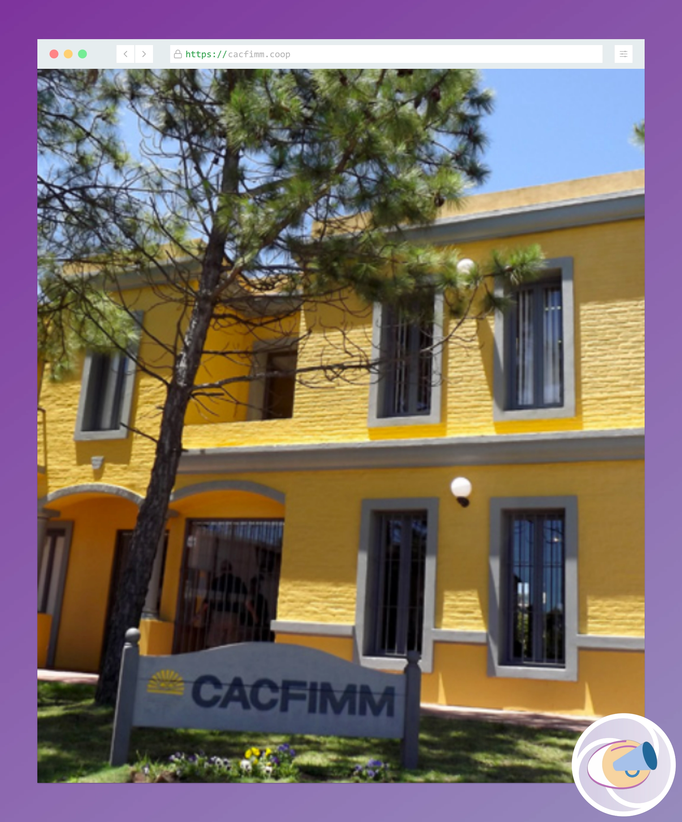 Fotografía de la sede central de la Cooperativa CACFIMM.