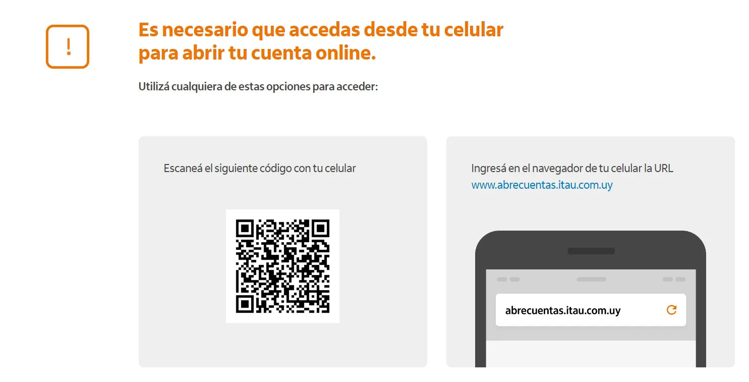 Apertura online de la Cuenta Pocket de Itaú.