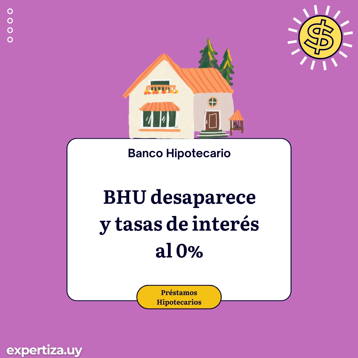 HU desaparece y tasas de interés al 0%