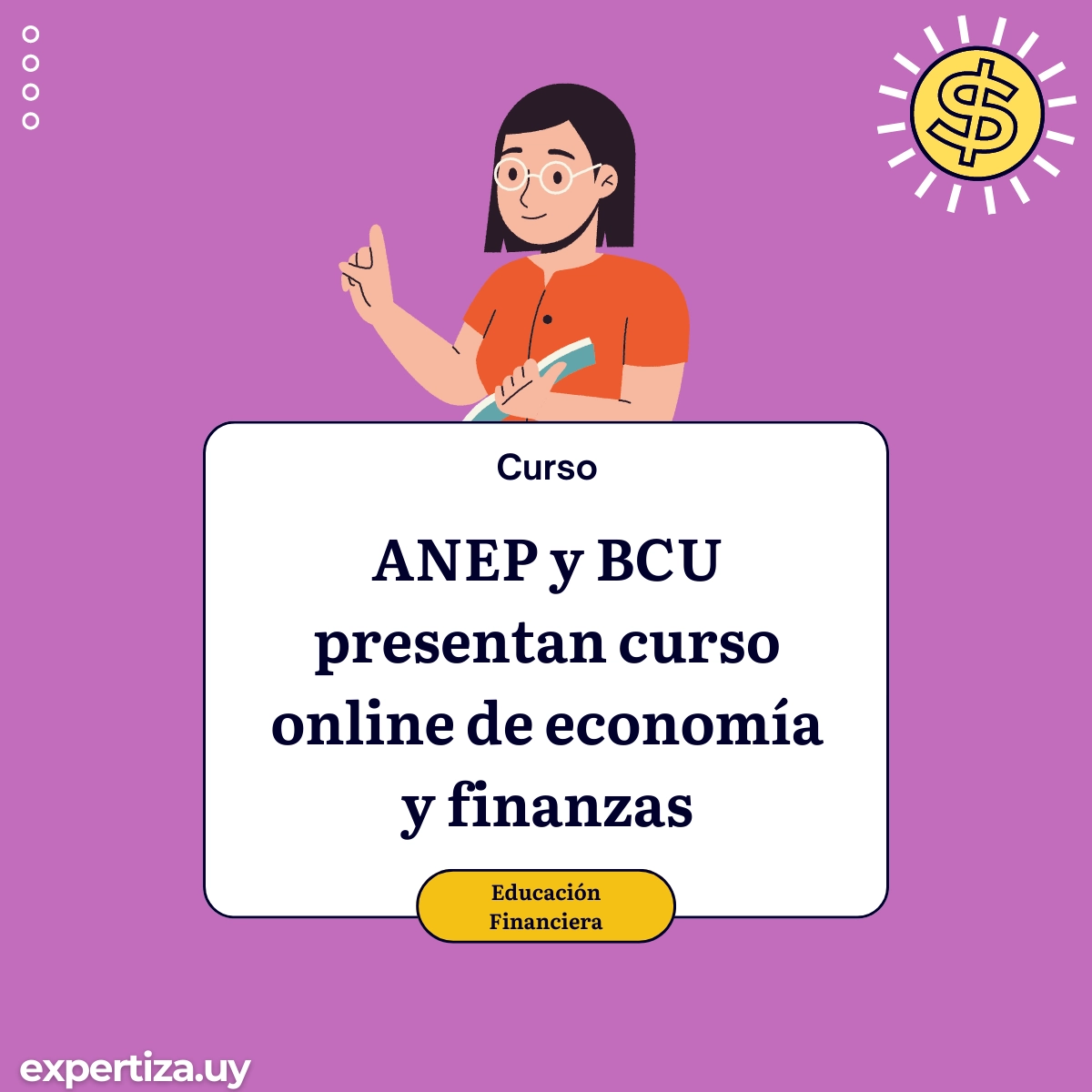 ANEP y BCU presentan curso online de economía y finanzas.