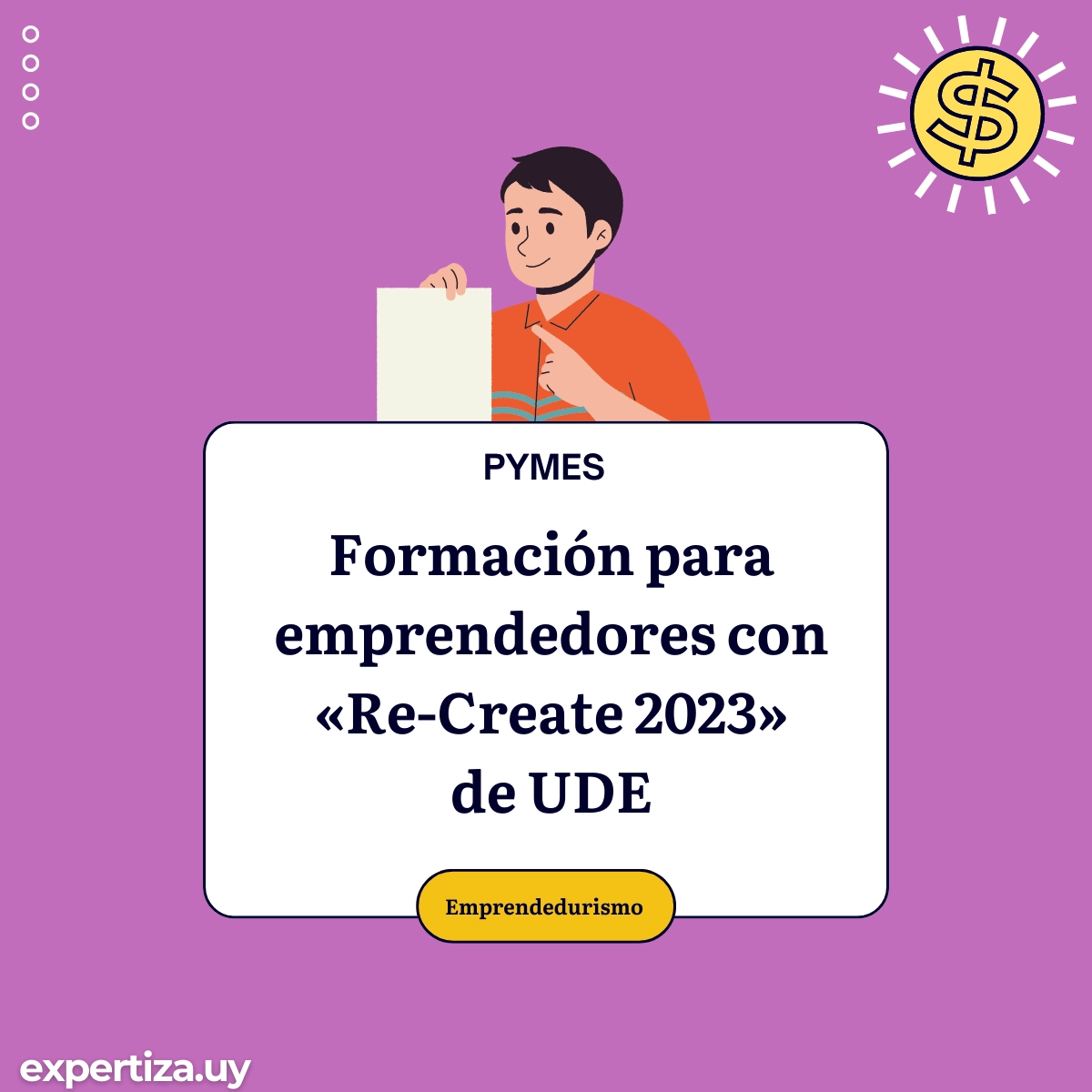 Formación para emprendedores con "Re-Create 2023" de UDE.