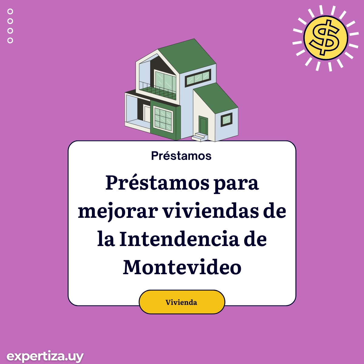 Préstamos para mejorar viviendas de la Intendencia de Montevideo.