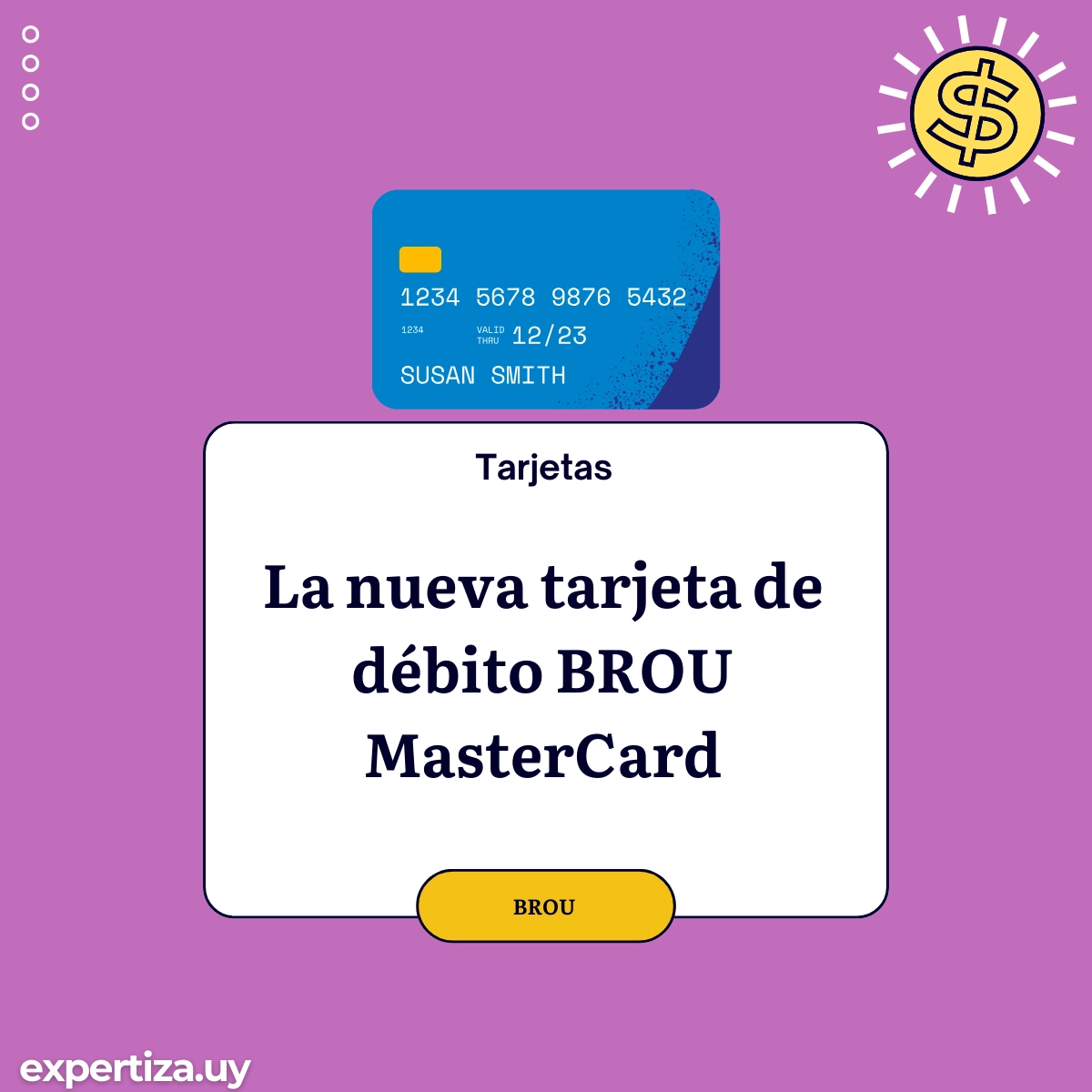 La nueva tarjeta de débito BROU MasterCard.